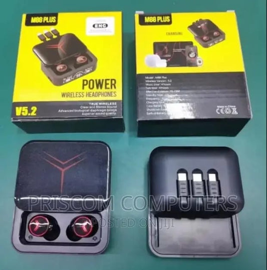 M88 Wireless Gaming Earbuds - heavy bass | Long battery | Clear Calling