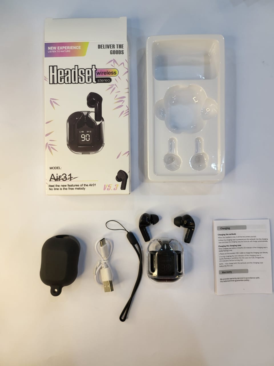 Air 31 charging display EAR BUDS Cash on deleviry